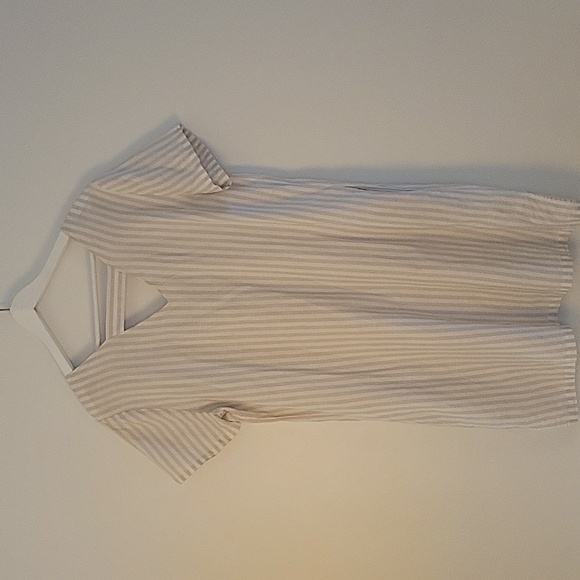 Ellen Tracy | Linen Striped Dress | Size Large - Picture 5 of 5
